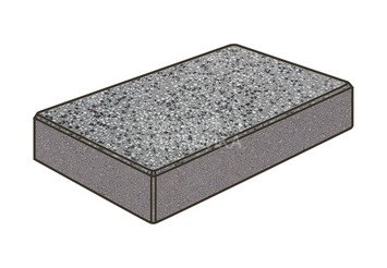 Гранитная тротуарная плитка Готика, Картано Granite FINO, 300x150x100, Белла Уайт 1