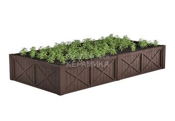Модульная грядка Астра 1800x900x320мм (готовый комплект), коричневый 2