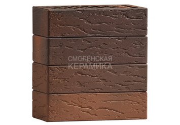 Кирпич лицевой керамический VOLGABRICK 1НФ горизонтальный Руст №70 М200 1