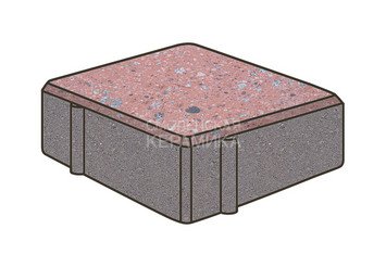 Гранитная тротуарная плитка Готика, Квадрат Granite FINO, 150x150x80, Травертин 1