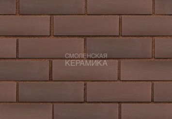 Клинкер фасадный ЛСР «Мюнхен» коричневый гладкий 6