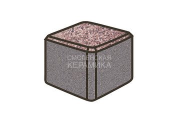 Гранитная тротуарная плитка Готика, Куб Granite FINO, 100x100x100, Сансет 1
