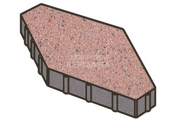 Тротуарная плитка Готика, Зарядье Premium Gold, 600x400x100 мм, цвет Голд 18 1