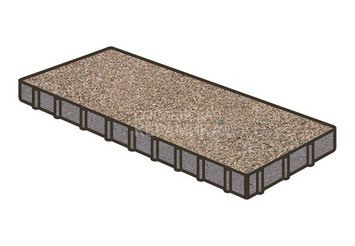 Тротуарная плитка Готика, Плита Premium Gold, 800x400x80 мм, цвет Голд 5 1