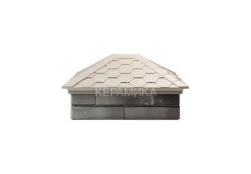 Колпак Zking Everest 520 х 390 с посадкой на 2x1,5 кирпича бежевый 2