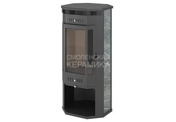 Печь-Камин ASTON 11кВт (180 м3) пристенно-угловой Ø 150мм Талькохлорит 2