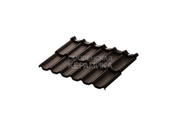 Модульная черепица AQUASYSTEM Стокгольм Pural BT Темно-кор. RR32 1185х780 мм 1