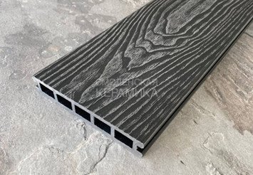 Террасная доска Latitudo 3D-Wood, 150х24х4000 мм, Графит 3