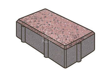 Гранитная тротуарная плитка Готика, Брусчатка Granite FINO, 200x100x100, Ладожский 1