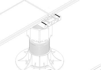 Стыковочная алюминиевая лага HILST 100x20x4000 мм 4