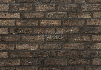 Фасадная плитка ручной формовки Real Brick «Europe» умбра 2