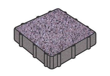 Тротуарная плитка Готика, Квадрат Premium Gold, 300x300x60 мм, цвет Голд 20 1