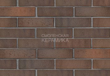 Кирпич лицевой керамический ЛСР Ореховый флэш, крафт, 1НФ 2