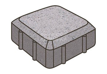 Тротуарная плитка Готика, Старая площадь Premiun Gold, 160x160x60 мм, цвет Голд 1 1