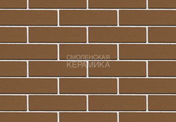 Кирпич облицовочный керамический ЖКЗ Темно-коричневый Гладкий 0,7НФ 3