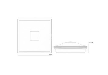 Колпак Zking Monblan 355x355 с посадкой на 1,5 кирпича (0,7нф) красный 2