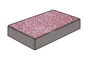 Гранитная тротуарная плитка Готика, Картано Granite FINO, 300x150x100, Емельяновский 1