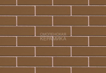 Кирпич облицовочный керамический ЖКЗ Темно-коричневый Гладкий 0,7НФ 5