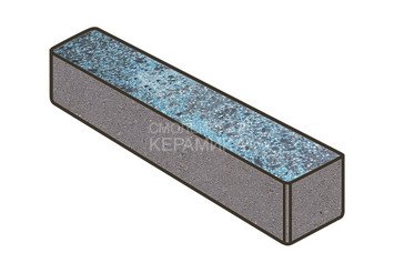 Гранитная тротуарная плитка Готика, Ригель Granite FINO, 360x80x100, Азул Бахия 1