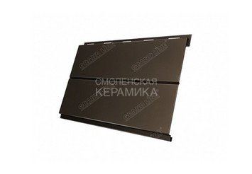 Сайдинг GL Optima Вертикаль gofr,line,prof 0,45мм коричневый глянцевый 3