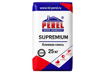 Клеевая смесь Perel Supremium С2 ТЕ S1, 25 кг для укладки тяжелой плитки больших размеров 1