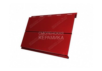 Сайдинг GL Optima MatPe Вертикаль gofr,line,prof 0,45мм красный глянцевый 3