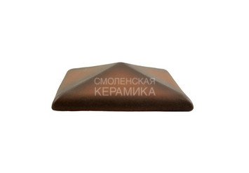 Колпак для забора ZG Clinker клинкерный С30 каштановый 1