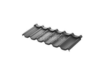 Модульный профиль AQUASYSTEM Стокгольм PE GLANCE Zn 140 Маренго RAL7024 1185х430 мм 1