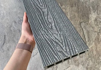 Террасная доска Latitudo 3D-Wood, 150х24х4000 мм, Серый 5