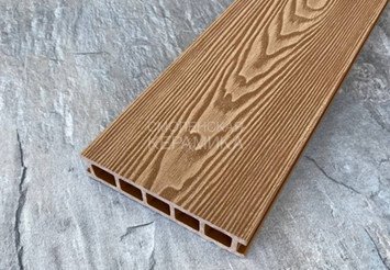 Террасная доска двусторонняя пустотелая Latitudo Euro 3D 139х27х6000 мм, Орех 2