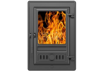 Дверка АСТОН каминная 350 (Антрацит) 1