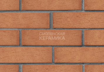 Кирпич лицевой керамический ЛСР Красный с кремовой посыпкой, рустик, 1НФ 2