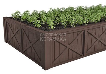 Модульная грядка Астра 1800x900x320мм (готовый комплект), коричневый 3