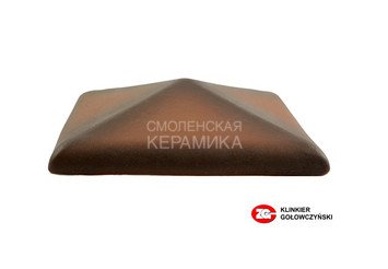 Колпак для забора ZG Clinker клинкерный С42 каштановый 1