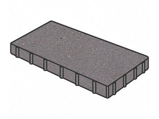 Тротуарная плитка Готика, "Плита Profi", 600x300x80 мм, светло-серый