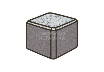 Гранитная тротуарная плитка Готика, Куб Granite FINO, 100x100x100, Грис Парга 1