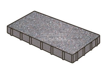 Тротуарная плитка Готика, Плита Premium Gold, 600x200x60 мм, цвет Голд 13 1