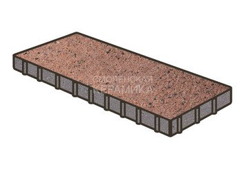 Тротуарная плитка Готика, Плита Premium Gold, 600x300x100 мм, цвет Голд 15 1