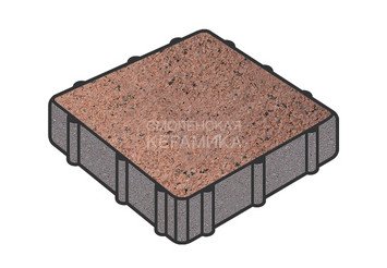 Тротуарная плитка Готика, Квадрат Premium Gold, 300x300x60 мм, цвет Голд 15 1