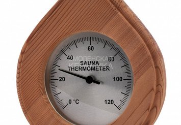Термометр SAWO в форме капли 150х180мм кедр 250-TD 1