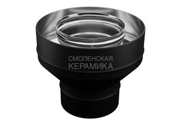 Старт-сэндвич (430/0,8 мм + нерж / эмаль /600° черная) Ф150х210 BLACKSIDE 1