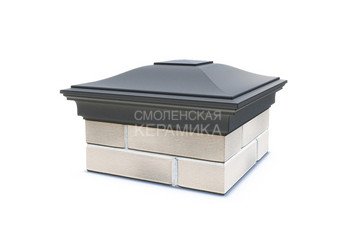 Колпак с посадкой на 1,5x1,5 кирпича Zking Monblan серый 1