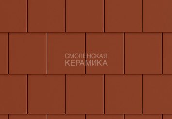 Цементно-песчаная черепица рядовая BRAAS Тегалит, красная 2