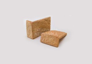 Рваный камень Макси разноцвет угловая Терракот 1