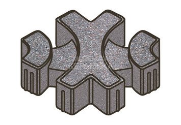 Тротуарная плитка Готика, Эко-фантазия Premiun Gold, 300x300x80 мм, цвет Голд 13 1