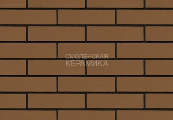 Кирпич облицовочный керамический ЖКЗ Темно-коричневый Гладкий 0,7НФ 2