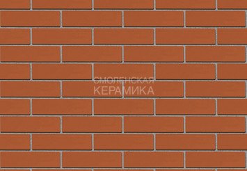 Кирпич облицовочный СТАРЫЙ ОСКОЛ Красный гладкий 1НФ 4