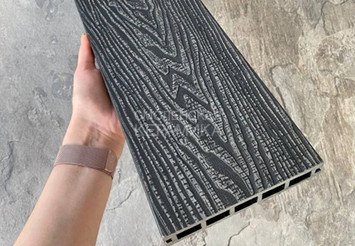 Террасная доска Latitudo 3D-Wood, 150х24х4000 мм, Графит 7