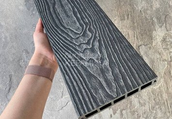 Террасная доска Latitudo 3D-Wood, 150х24х4000 мм, Графит 6