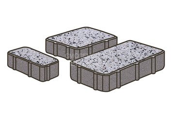 Тротуарная плитка Готика, Новый Город Premiun Gold, 80 мм, цвет Голд 3 1